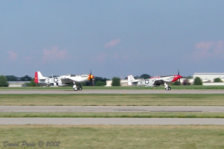 North American P-51D Mustangs