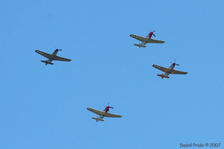 P-51 Mustang Formation