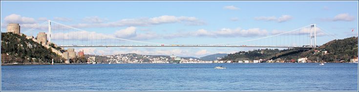 Atatürk Bridge over Bosphorus